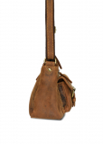 Vintage-Leder Umhängetasche braun